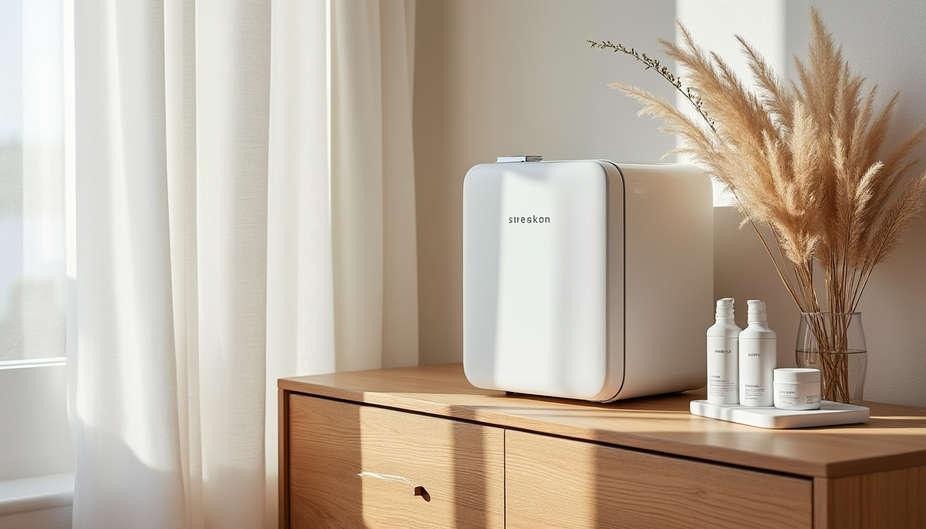 découvrez le mini frigo cosmétique, l’accessoire idéal pour garder vos soins de beauté frais et organisés dans votre chambre. alliant praticité et design moderne, il préserve l’efficacité de vos produits tout en ajoutant une touche élégante à votre espace.