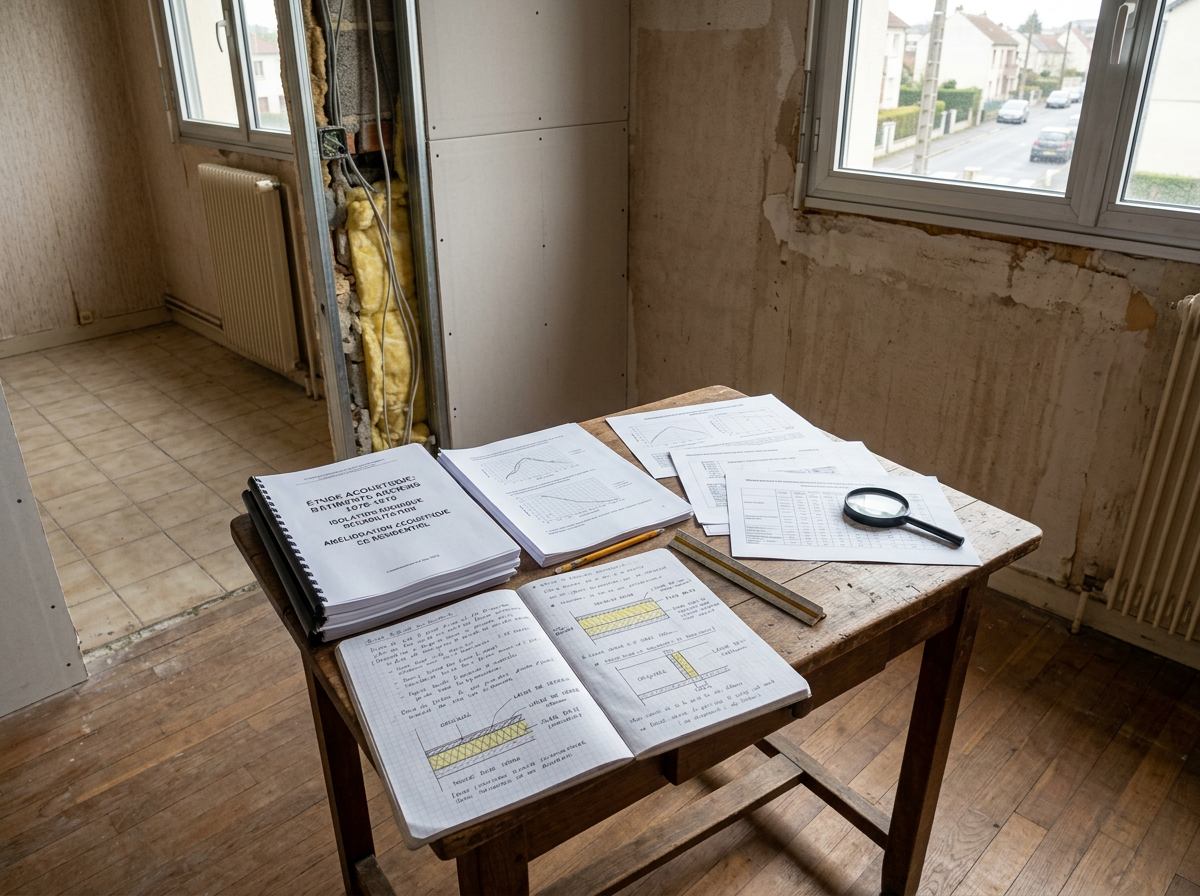 Analyse d'études : l'isolation phonique des bâtiments des années 70