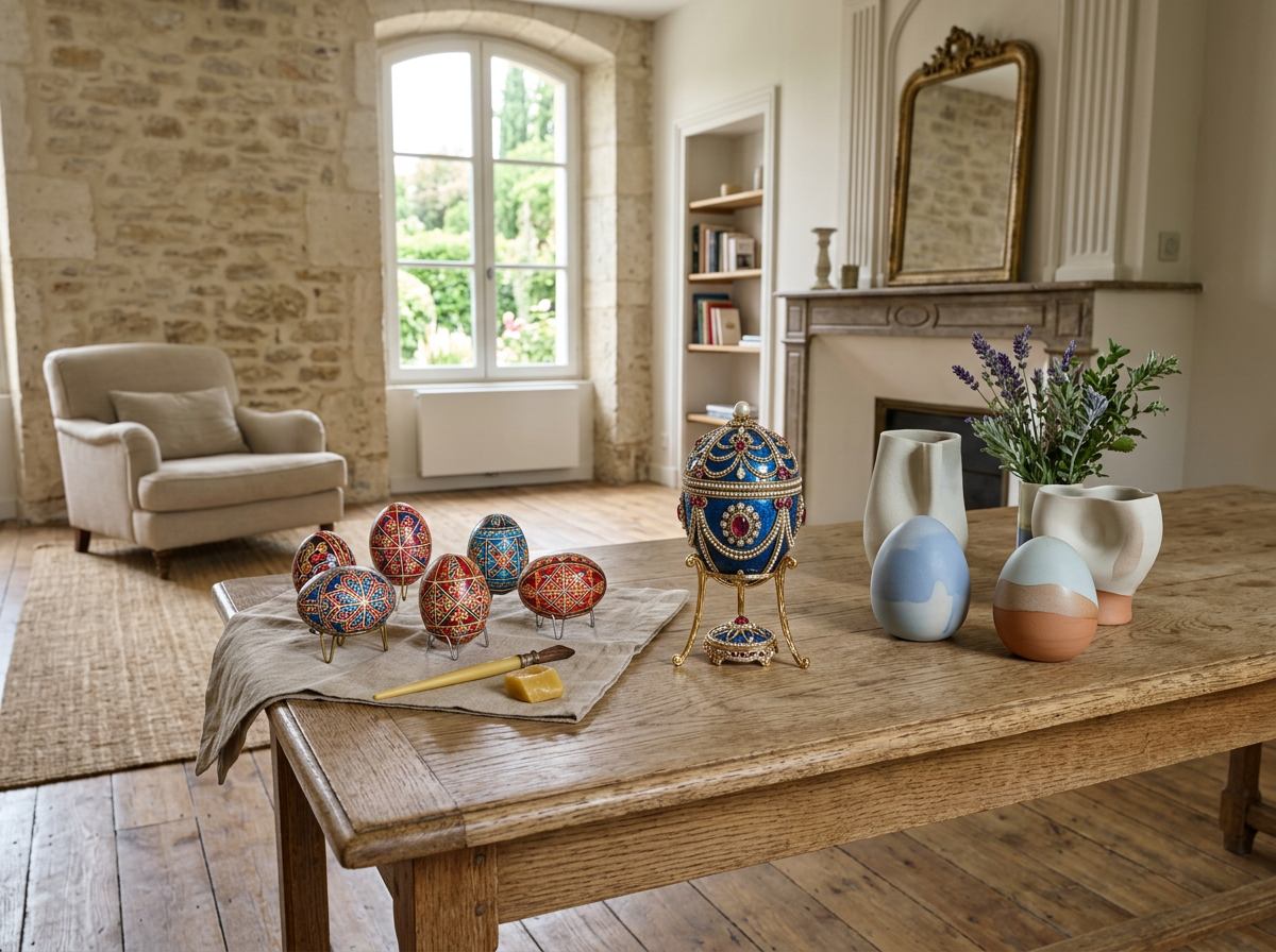 Pysanka, Fabergé et tendances actuelles : comparer les techniques de peinture d'œufs