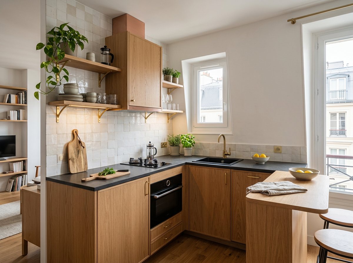 De la kitchenette au design actuel : évolution de la petite cuisine en France
