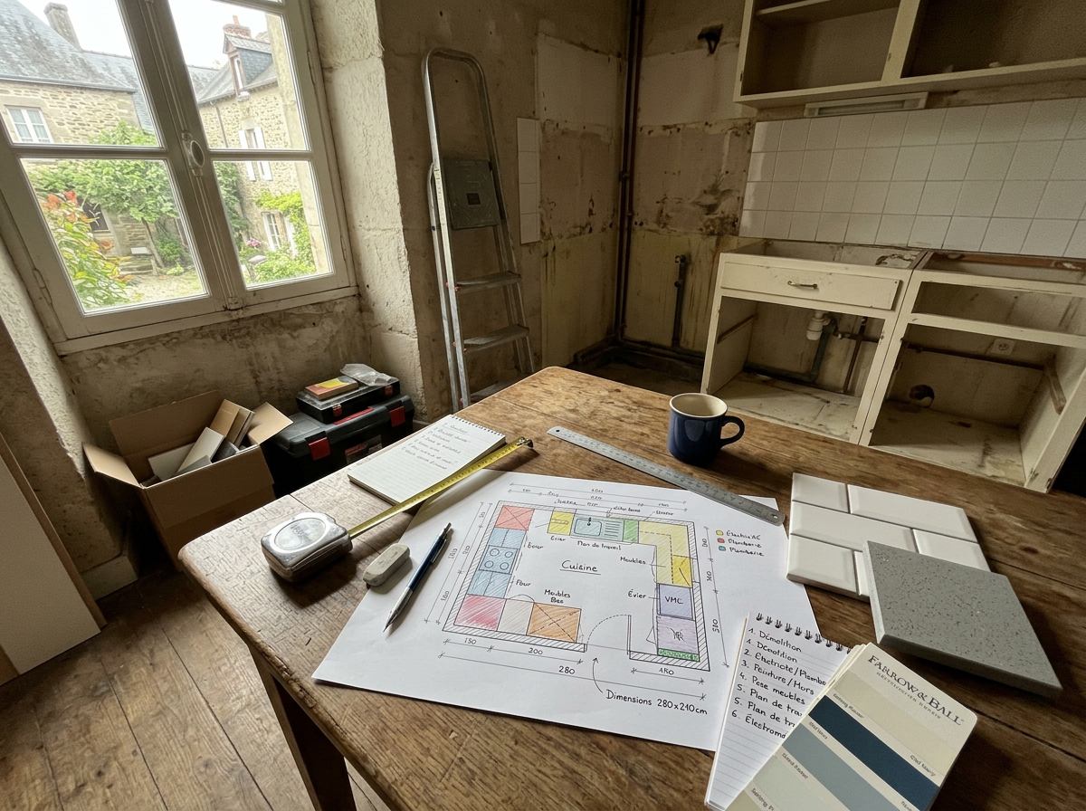 Planifier l'aménagement d'une petite cuisine : étapes avant, pendant et après