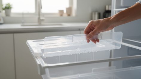 Découvrez des astuces simples et efficaces pour vider facilement le bac de récupération d'eau de votre frigo plein et éviter les débordements.