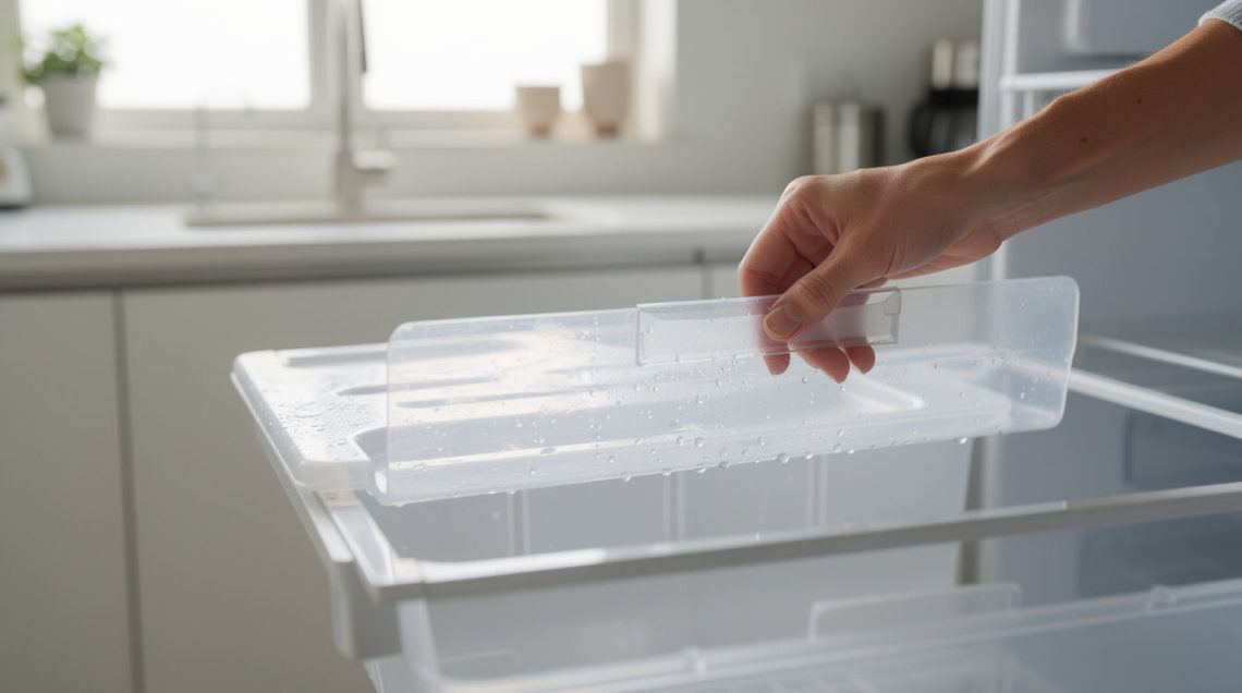 Découvrez des astuces simples et efficaces pour vider facilement le bac de récupération d'eau de votre frigo plein et éviter les débordements.