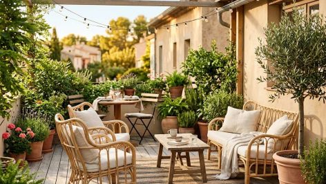 Aménagement terrasse 20m2 : guide complet pour créer une ambiance chaleureuse avec mobilier, éclairage et accessoires adaptés