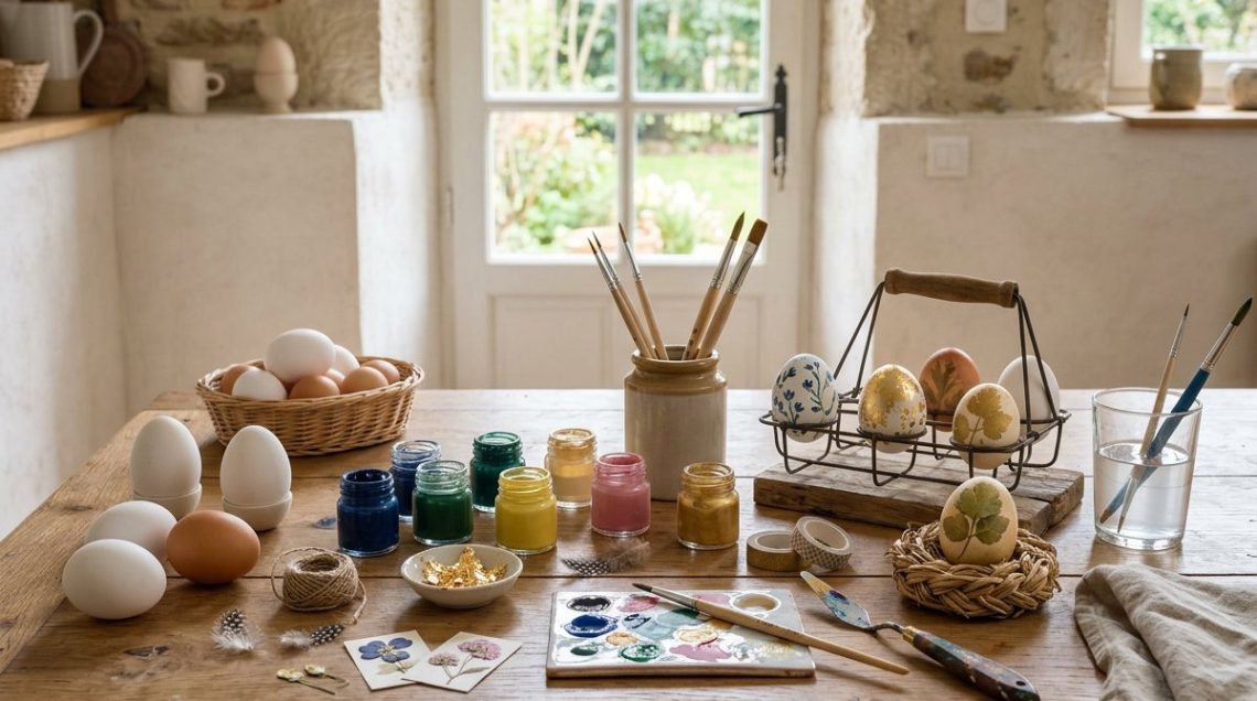 Choisir la bonne peinture et le matériel pour décorer des œufs de Pâques